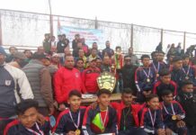 जिल्लास्तरीय राष्ट्रपति रनिङ शिल्ड उपाधि हेटौंडाले जित्यो