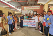 मकवानपुरका दुई संस्थालाई निर्माण व्यवसायी महिला समन्वय समितिको व्यवस्थापनमा आर्थिक सहयोग