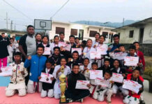 जिल्लास्तरीय कराँते प्रतियोगितामा बकैया प्रथम, बलामी र दोङ बने उत्कृष्ट खेलाडी