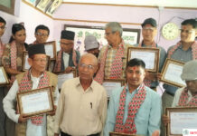 साहित्य संगम मकवानपुरद्वारा १४ जना स्रष्टालाई सम्मान