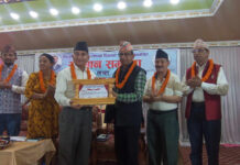 सिस्नुपानीको स्थापना दिवसमा दाङका मजगैया र मोरङ्गका पौडेल सम्मानित