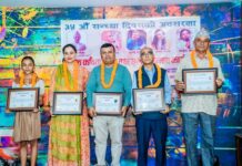 साहित्य संगमको ३५ औं सन्ध्या दिवस सम्पन्न, ५ जना साहित्यकार सम्मानित