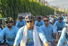 हेटौँडामा तेस्रो साइकलजात्रा सम्पन्न, २५० भन्दा बढी सहभागी