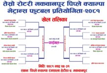 राष्ट्रिय भेट्रान्सको खेल तालिका सार्वजनिक