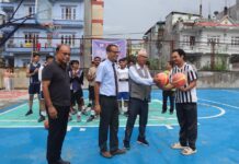 म्यानेजमेन्टमा बास्केटबल प्रतियोगिता सुरु