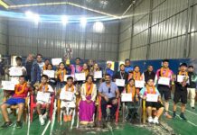 जिल्लास्तरीय अन्तरविद्यालय व्याड्मिन्टन प्रतियोगिता सम्पन्न, भ्लोन बने सर्वोकृष्ट खेलाडी