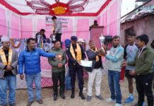 बिनय बाबु स्मृति भलिबलको उपाधि साविक विजेता मंगलेश्वरलाई