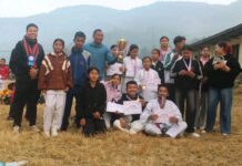 गाउँपालिकास्तरीय खुला कराँते प्रतियोगिता सम्पन्न, छतिवन डोजोलाई उपाधि
