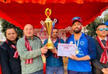 प्रधानमन्त्री कप क्रिकेट छनोट प्रतियोगिताको उपाधि ओमनगरलाई