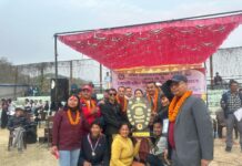 नगरस्तरीय राष्ट्रपति रनिङ्ग शिल्डको उपाधि सिद्धार्थ माविले जित्यो