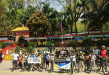 बिदामा रहेका विद्यार्थीलाई साइक्लिङ र स्विमिङ तालिम