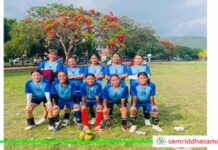 थाहा नगरलाई महिला भलिबलको उपाधि