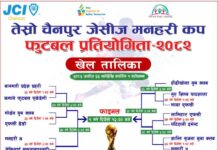 चैनपुर जेसीज मनहरी कप फुटबल आजबाट उद्घाटनमा कमाने र प्रहरी भिड्ने