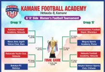 कमानेमा आजबाट महिला फुटबल हुँदै