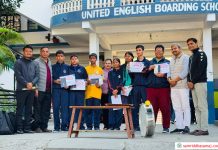 युनाइटेड इंग्लिस बोर्डिङ स्कूलमा पठन अभ्यास, उत्कृष्ट ७ विद्यार्थी पुरस्कृत