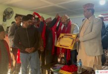 काँग्रेस जनप्रतिनिधि र वडा सभापतिहरु सम्मानित