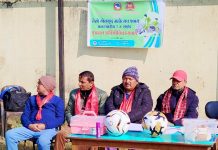 पालिकास्तरीय छात्र फुटबल शुरु