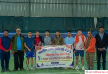 ब्याडमिन्टन प्रतियोगितामा मुकुन्द र उमेशको जोडी प्रथम