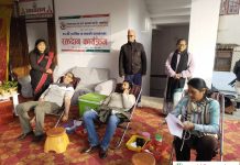 बचत संघको स्थापना दिवसमा रक्तदान कार्यक्रम