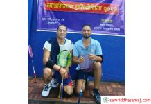 रविन्द्र र सुरेन्द्रलाई व्याडमिन्टनको उपाधि
