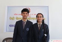 वडास्तरीय वादविवादमा दिव्यान्सु शाही प्रथम