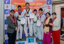 १५ औँ जिल्लास्तरीय तेक्वान्दो प्रतियोगिता, मकवानपुर तेक्वान्दो डोजाङ प्रथम