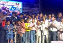 जिल्लास्तरीय कराँते प्रतियोगिताको उपाधि हात्तीसुँडेलाई